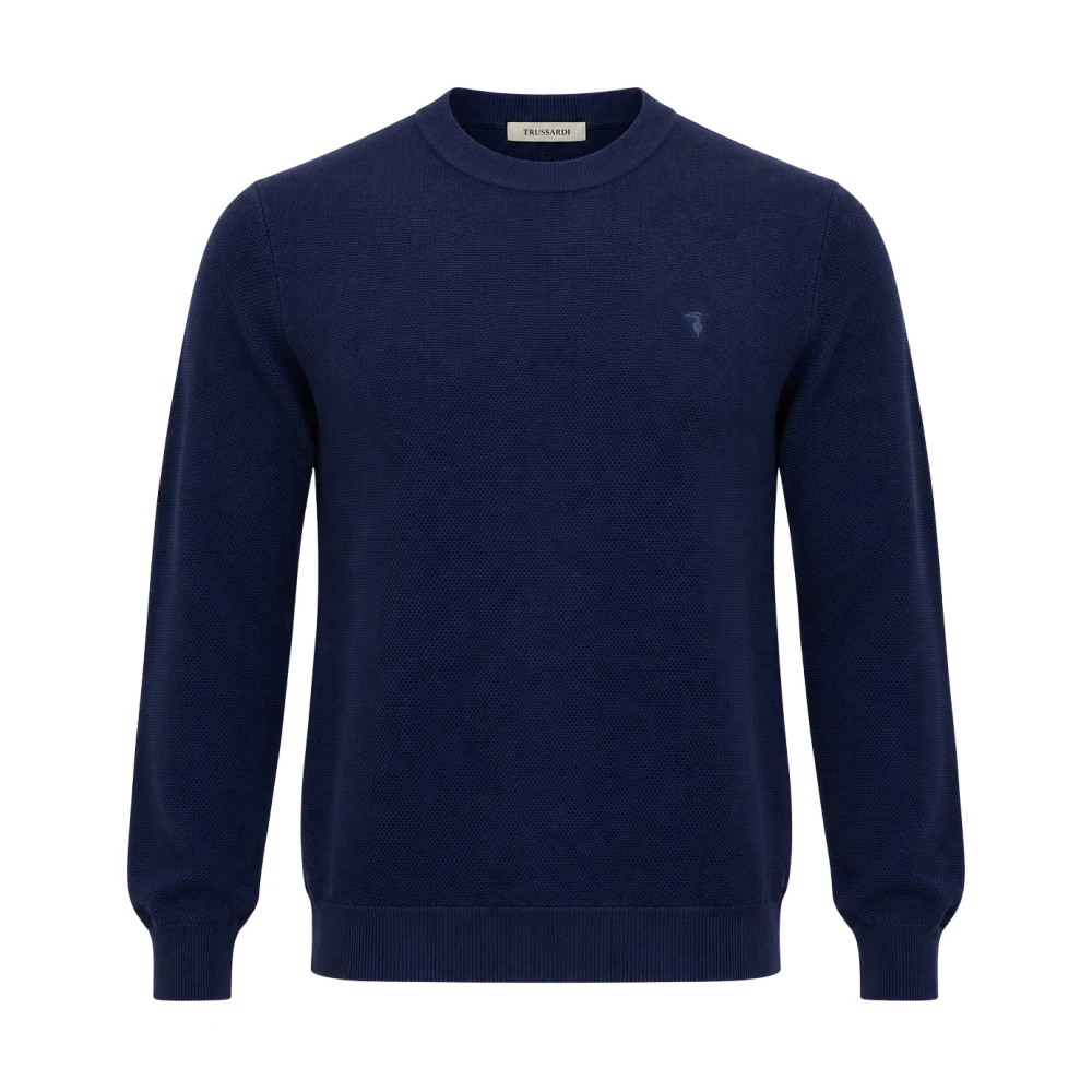 Trussardi Uomo Blu - Maglione Girocollo - Knitwear - M - Immagine 3