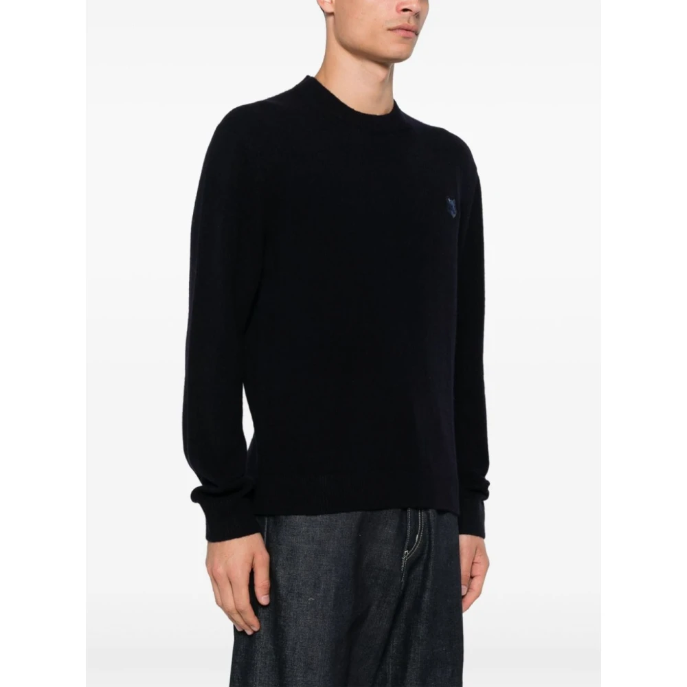 Maison Kitsuné Blauwe Trui met Stijl Blue Heren