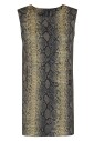 robe-sans-manches-imprime-python-vert