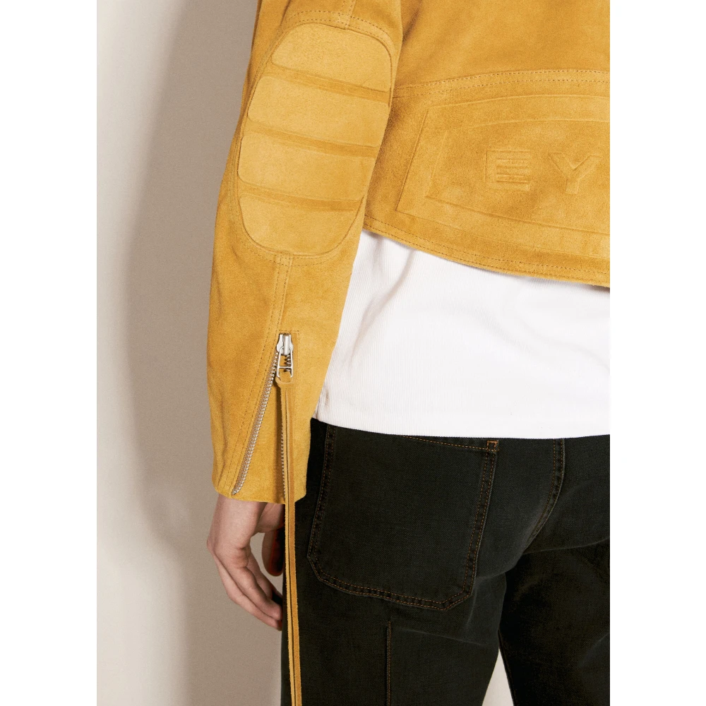 Eytys Suede Biker Jacket Yellow Heren