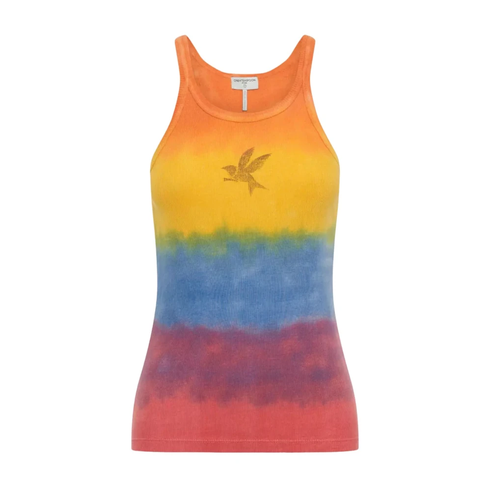 One Teaspoon Kleurrijke Gestreepte Mouwloze Top Multicolor Dames