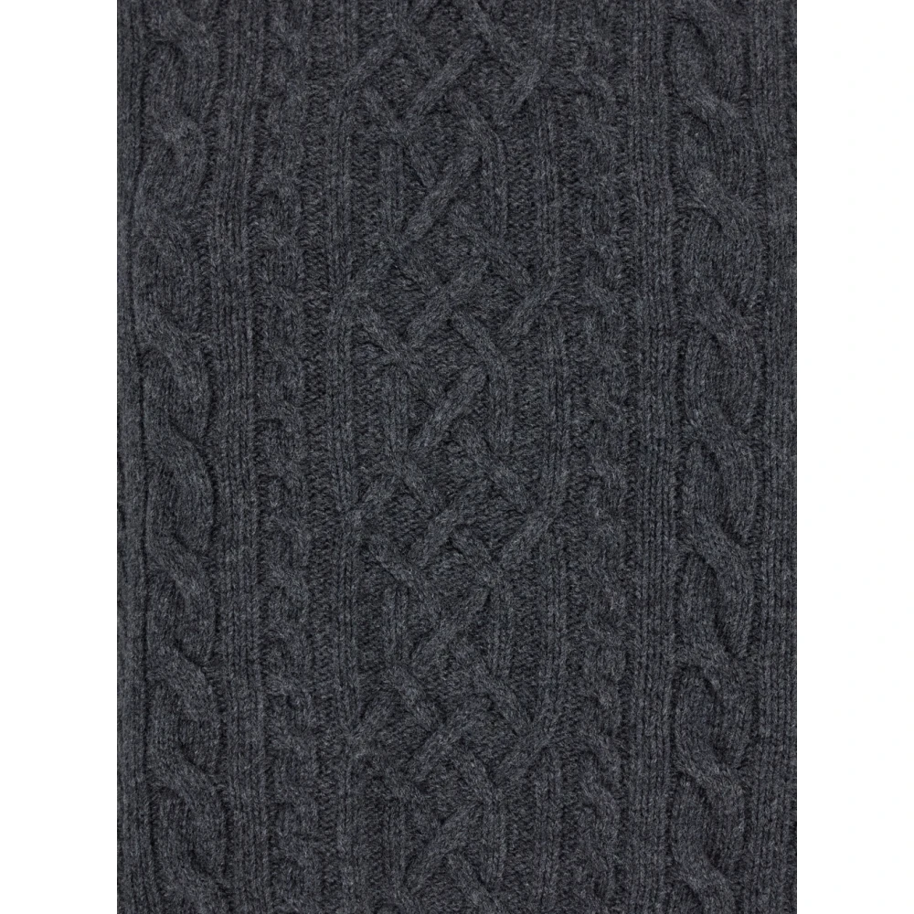 IVY OAK Grijze Gebreide Crewneck Trui Gray Dames