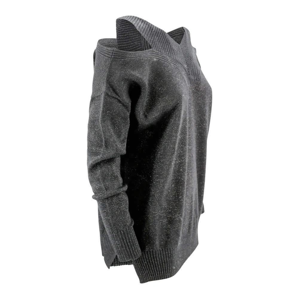 D.Exterior V-neck Knitwear Black Dames
