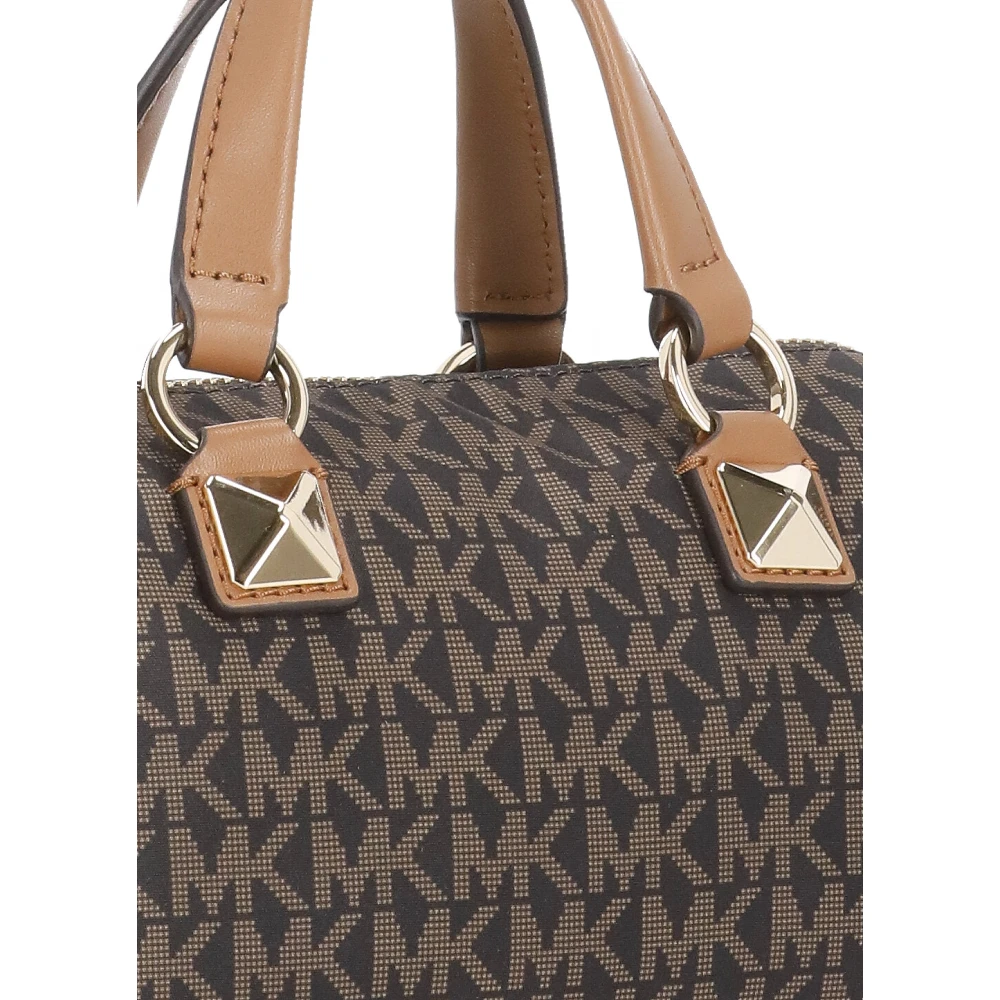 Michael Kors Bruine Stoffen Handtas met Monogram Brown Dames