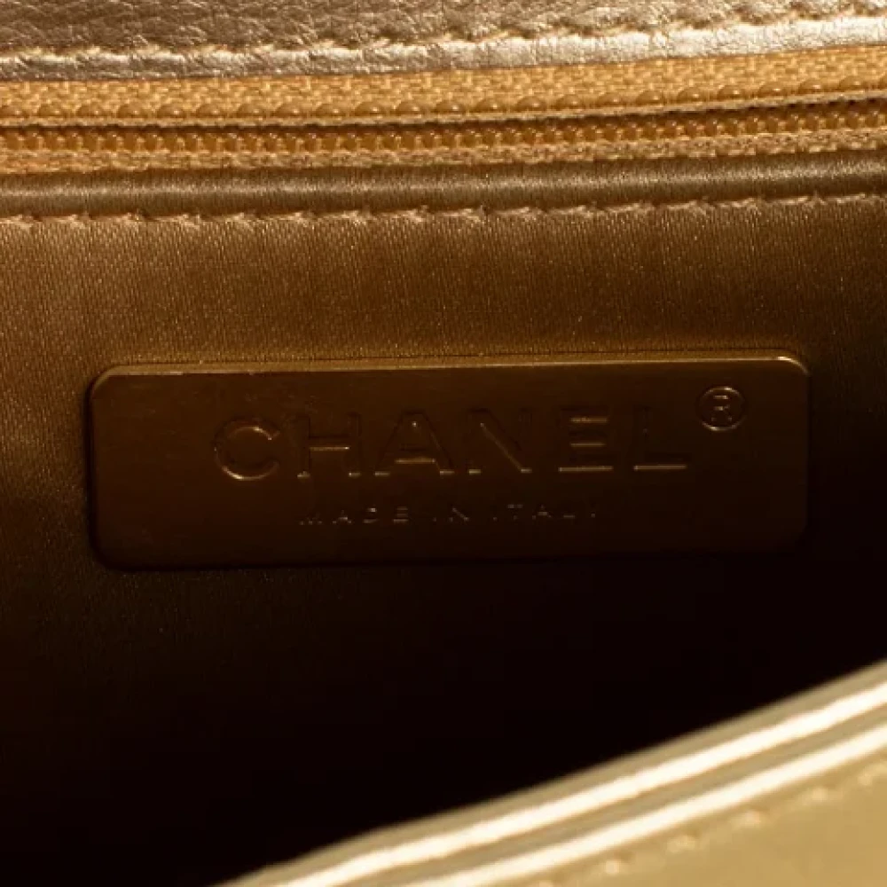 Chanel Vintage Pre-owned Leather chanel-bags Yellow Dames