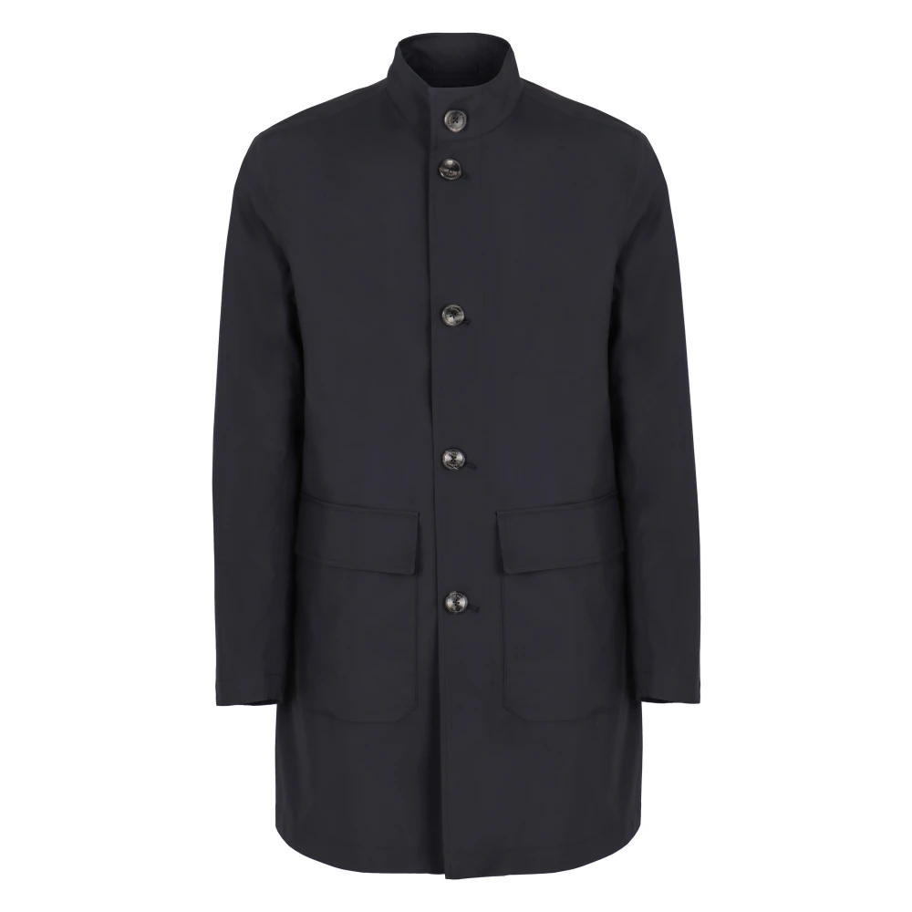 Herno Men's Blue Technical Fabric Jacket