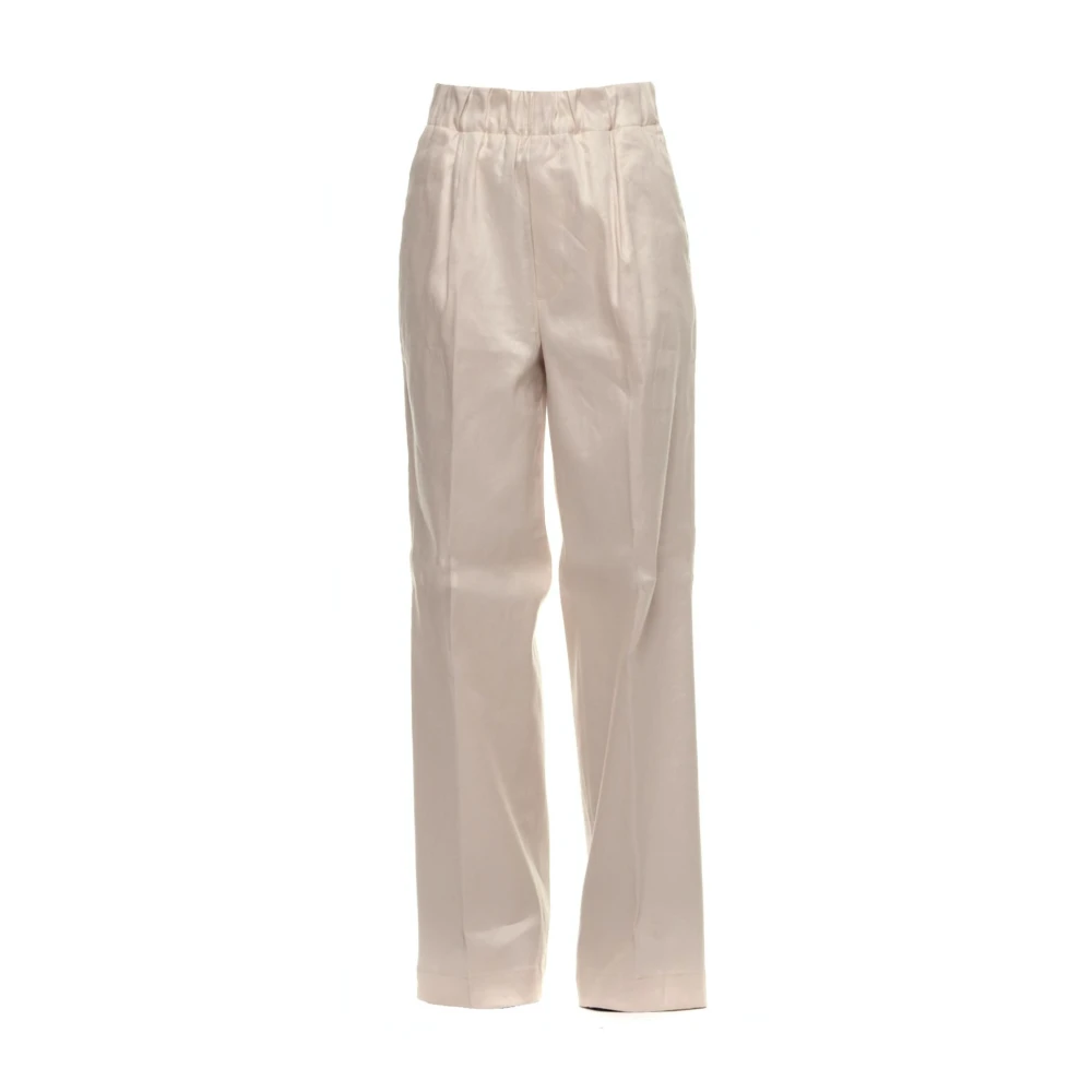 Nine In The Morning Women's Beige Sabbia Cara Trousers - Wide Trousers - W25 - Trousers