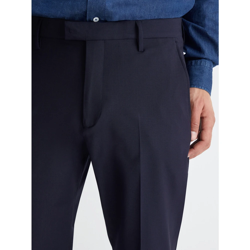 Liu Jo Blauwe Chino Broek Rechte Pasvorm Blue Heren