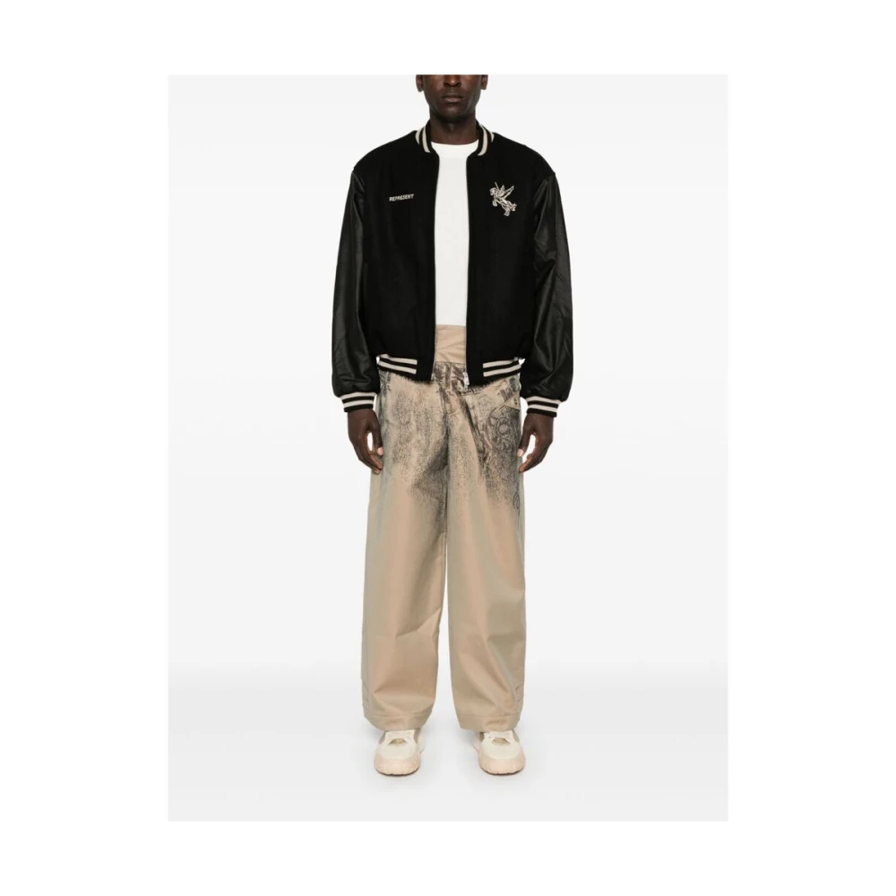 Represent Zwarte Wollen Baseball Jack Black Heren
