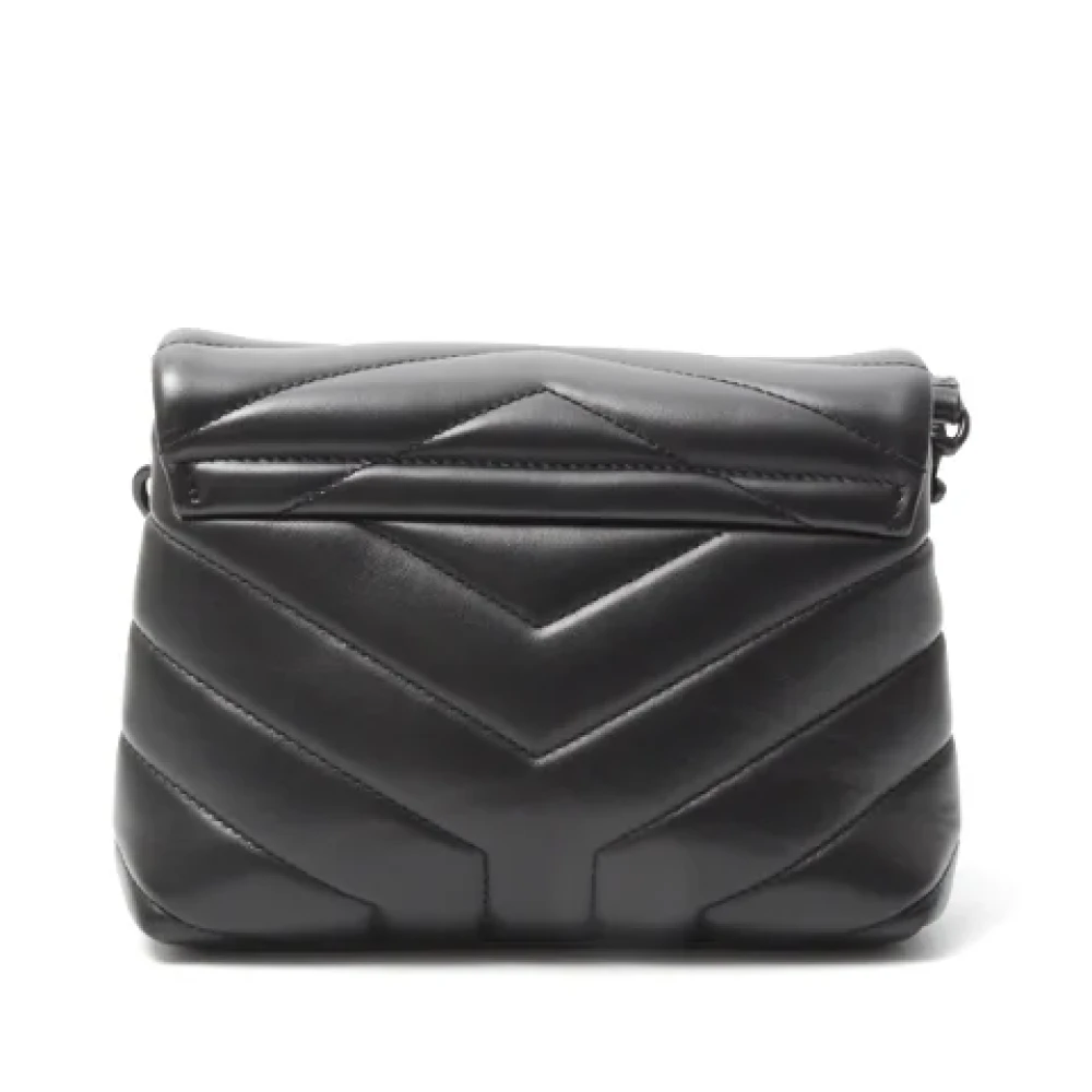 Yves Saint Laurent Vintage Pre-owned Leather shoulder-bags Black Dames