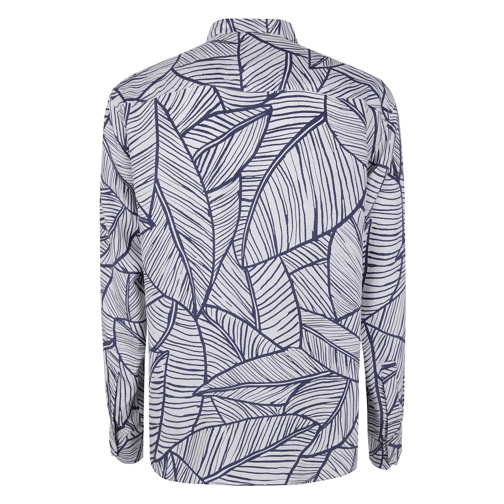 Giorgio Armani Casual Katoenen Overhemd voor Mannen White Heren