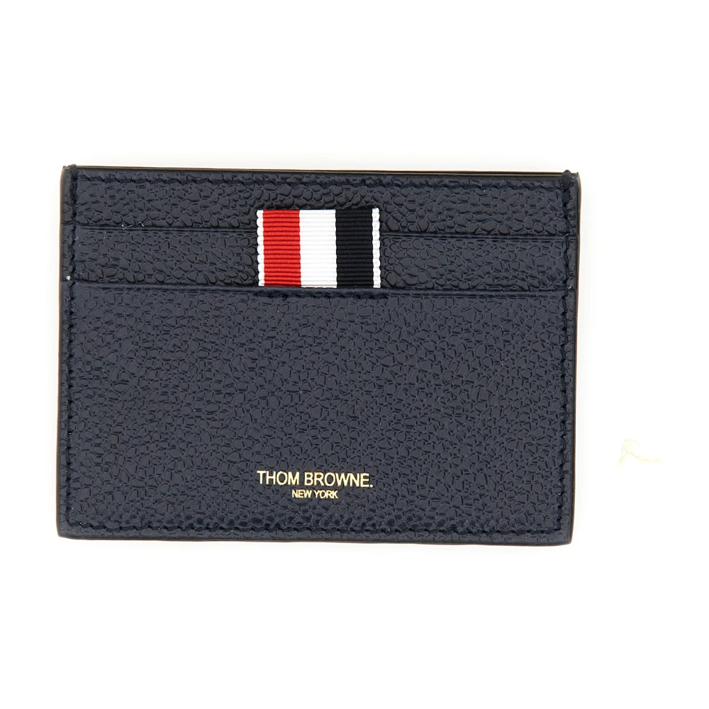 Thom Browne Men's Blue Wallets & Cardholders, One Size, Single Card Holder
