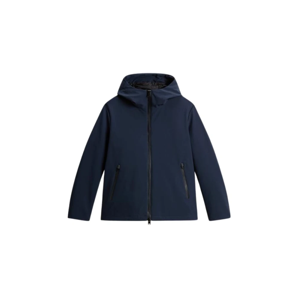 Woolrich Pacific Soft Shell Jacka Blue, Herr