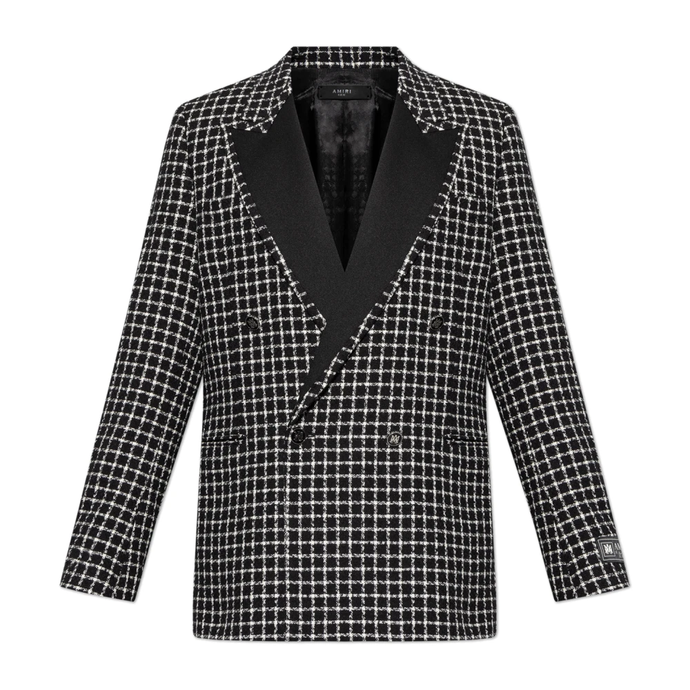 Amiri Blazer met ruitpatroon Black Heren