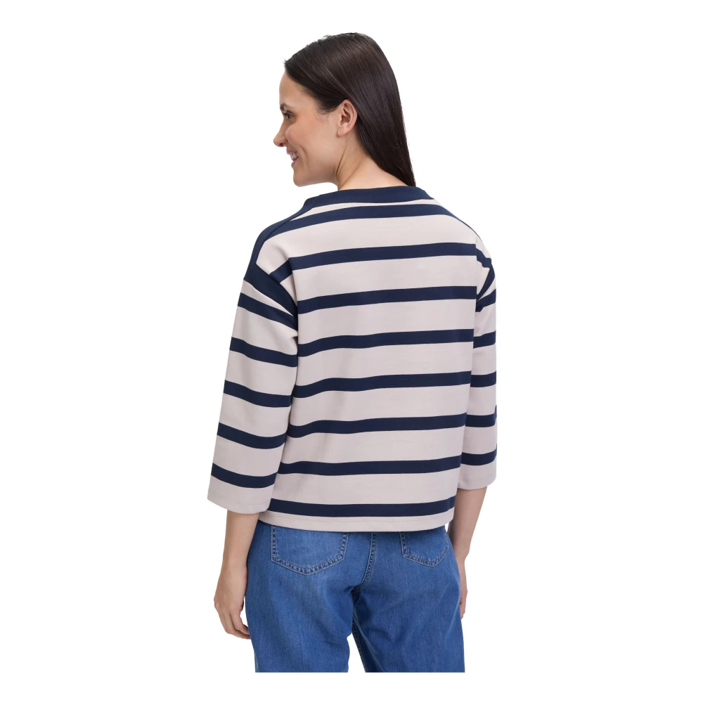 Betty Barclay Glitter Turtleneck Sweatshirt Beige Dames