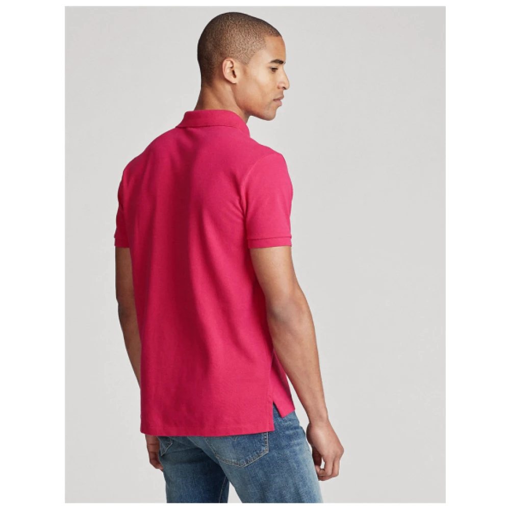 Polo Ralph Lauren Aruba Pink Custom Fit Korte Mouw Polo Pink Heren