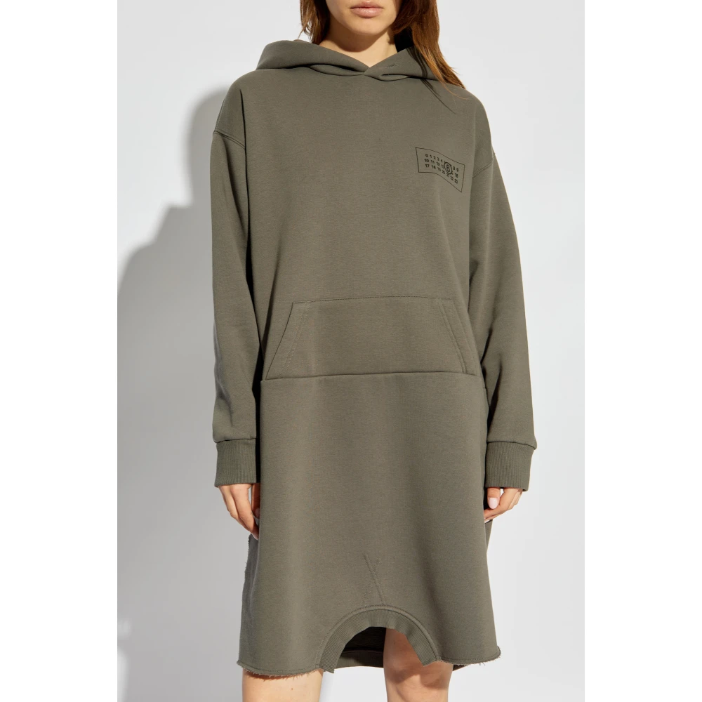 MM6 Maison Margiela Capuchonjurk Gray Dames