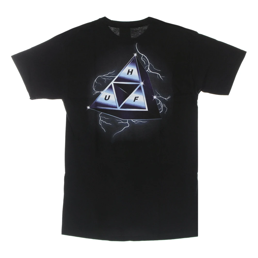 HUF Zwarte Triple Triangle Tee Heren T-shirt Black Heren