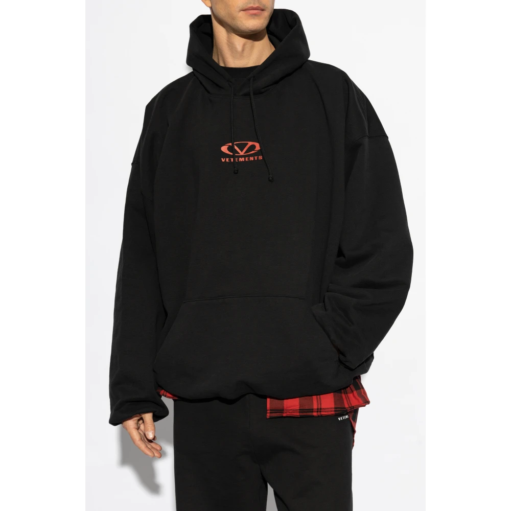 Vetements Logo sweatshirt Black Heren