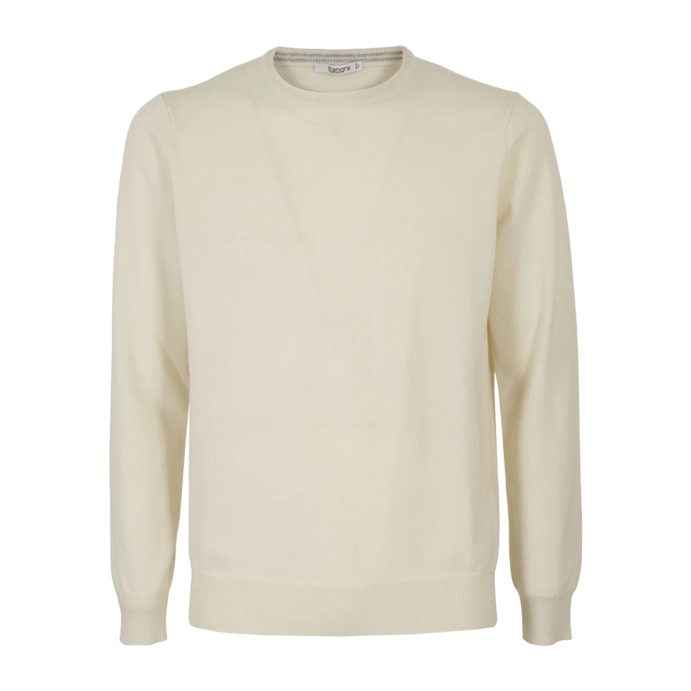 Kangra Lyxig Cashmere Sweater White, Herr