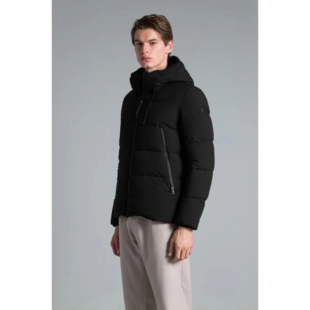Duno Hooded Bi-Stretch Technische Stofjas Black Heren