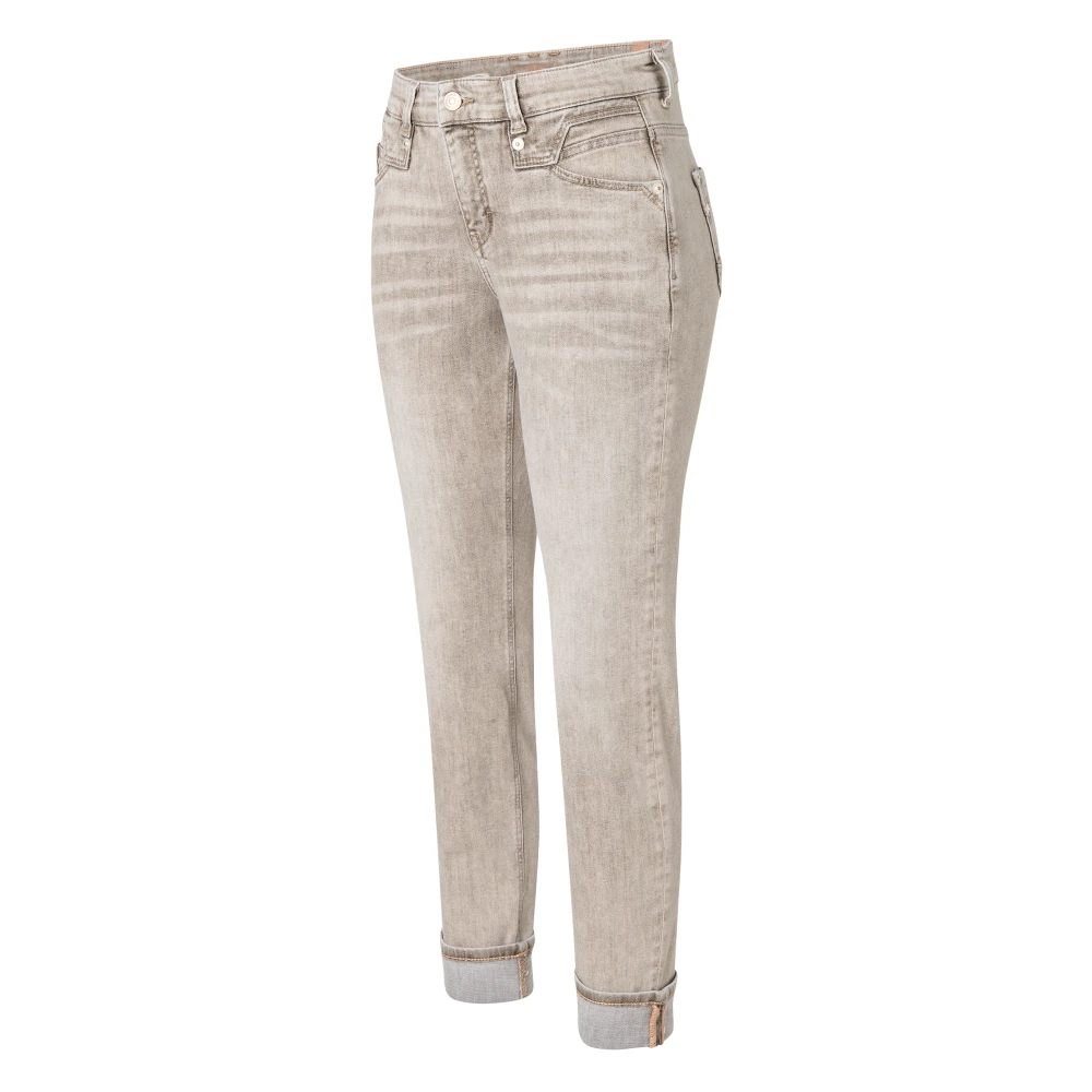 MAC Rijke Slimme Authentieke Denim Jeans Brown Dames
