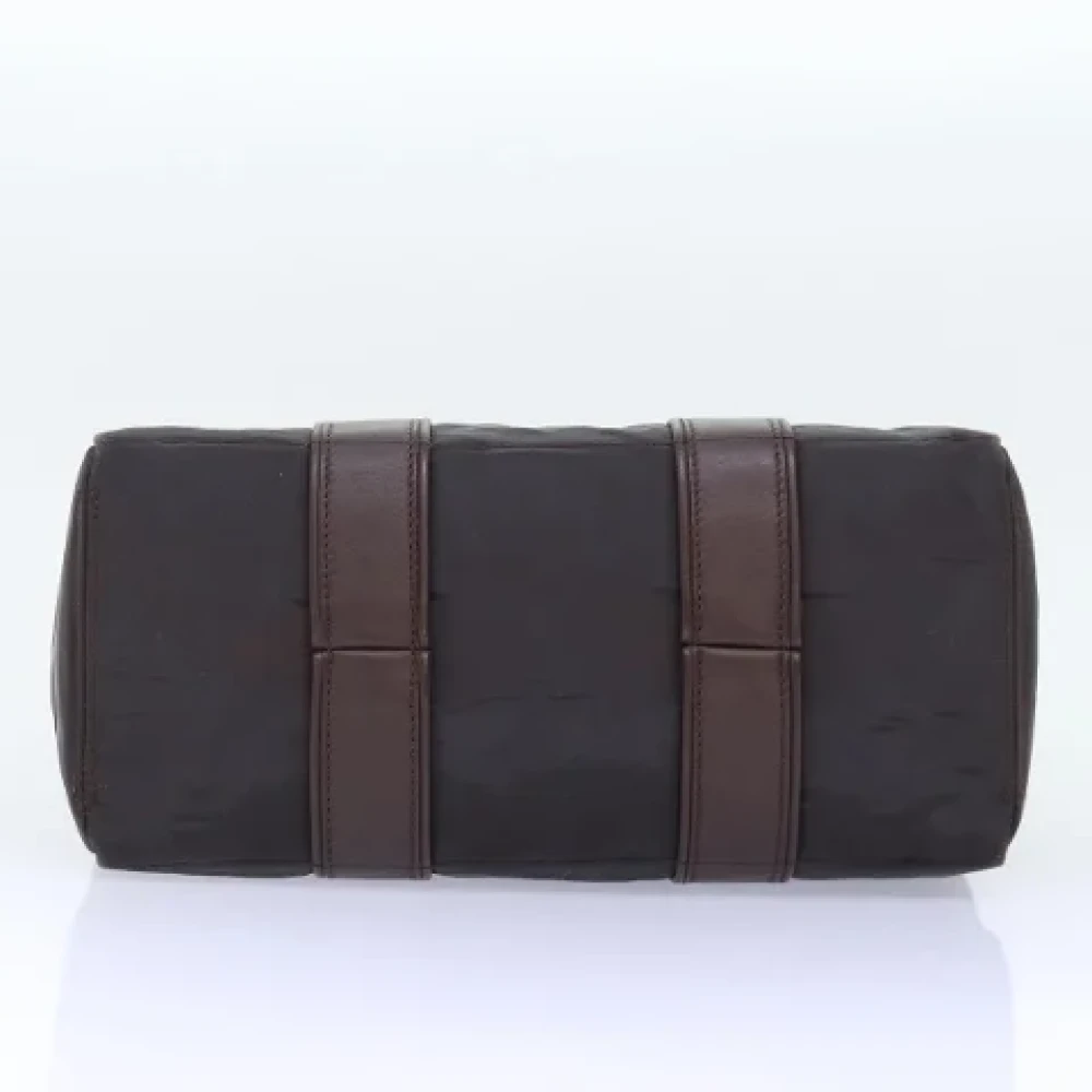 Hermès Vintage Pre-owned Nylon handbags Brown Dames