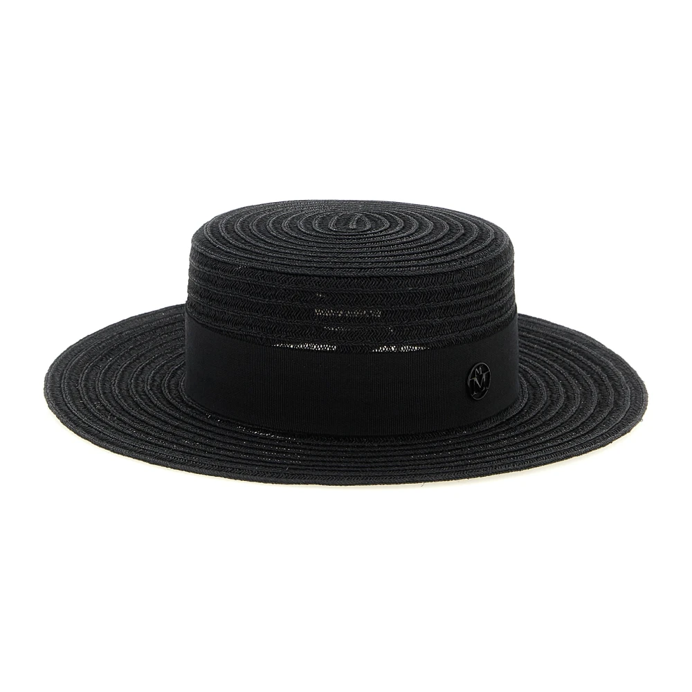 Maison Michel Women's Black Kiki Straw Hat