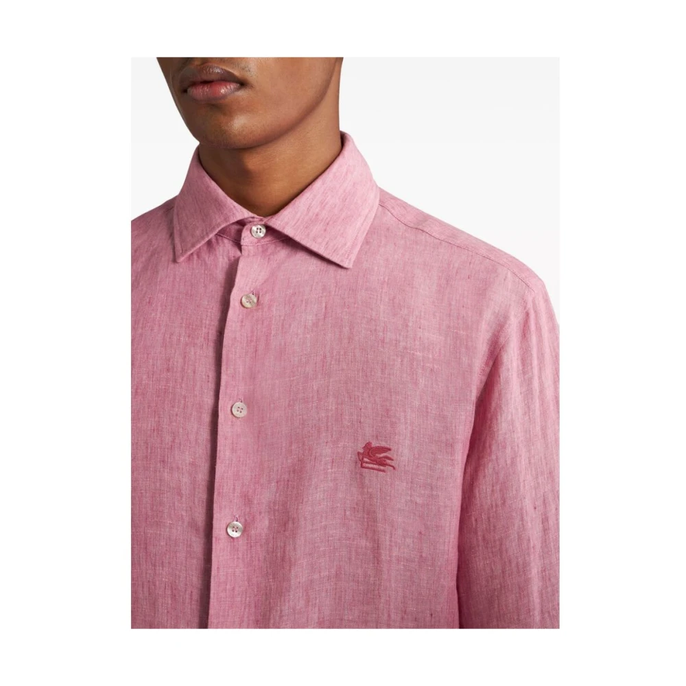 ETRO Casual Shirts Pink Heren