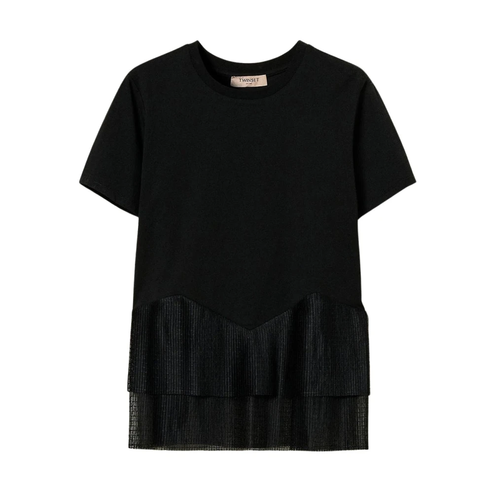 Twinset Zwart T-shirt en Polo Set Black Dames