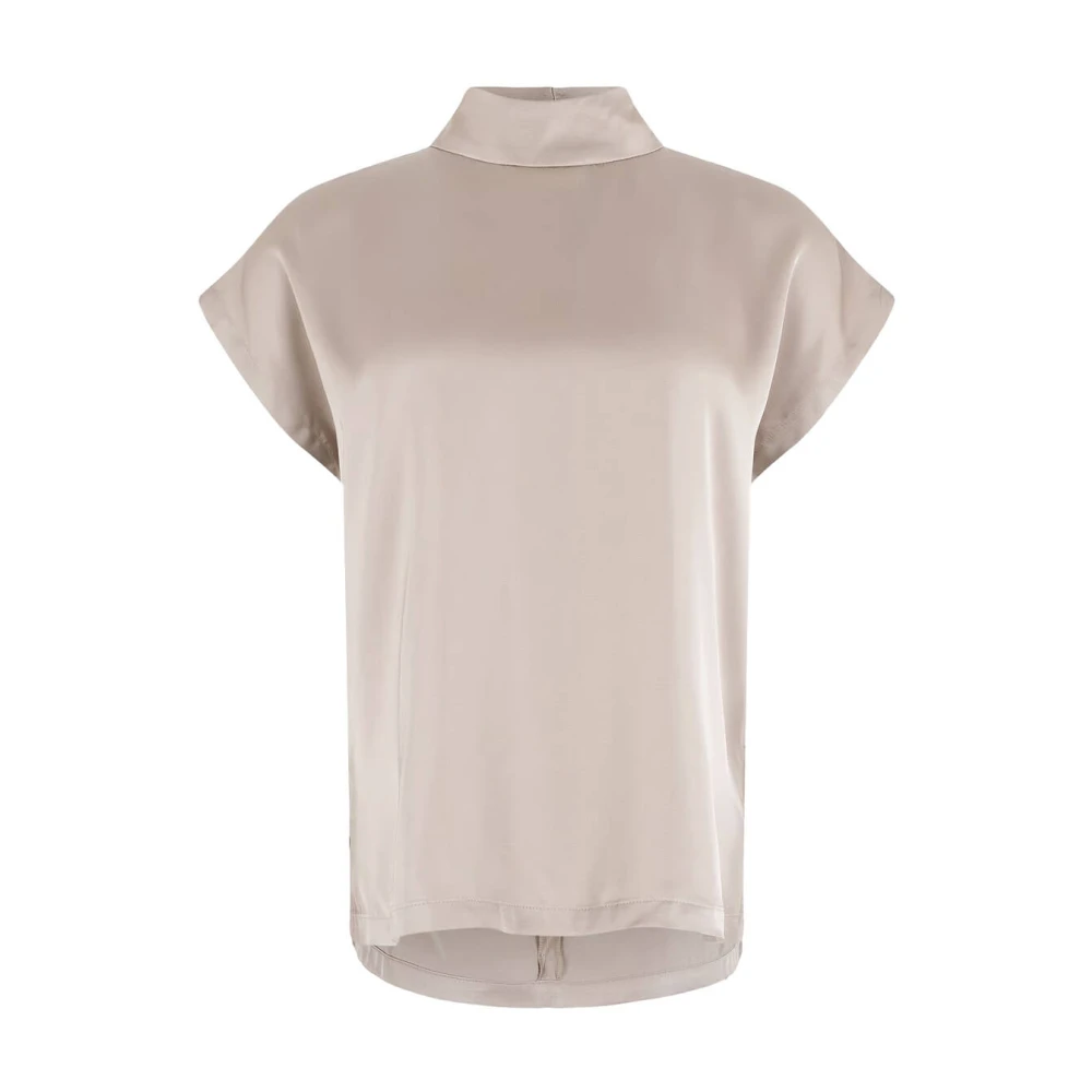 Anna Van Toor Lange mouw blouse Beige Dames