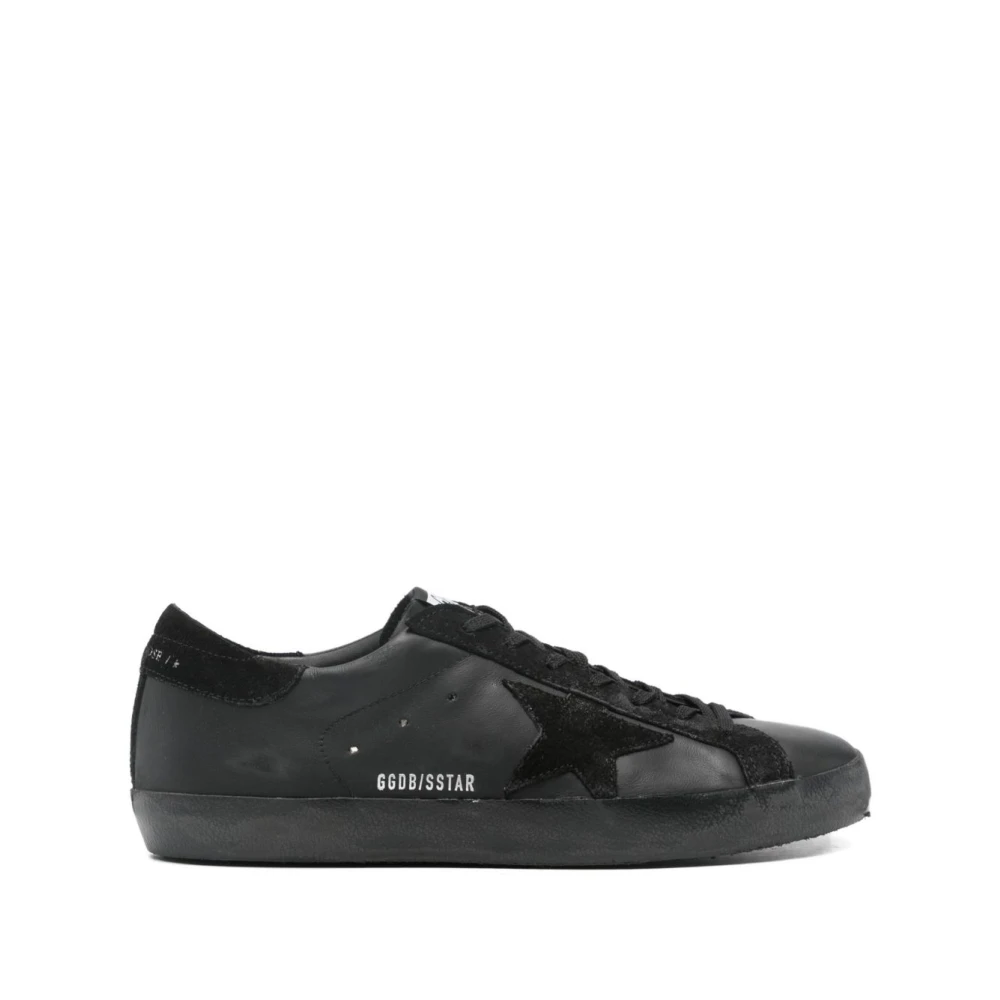 Golden Goose Men's Black Sneakers, 9 Uk, Trainers Super-Star