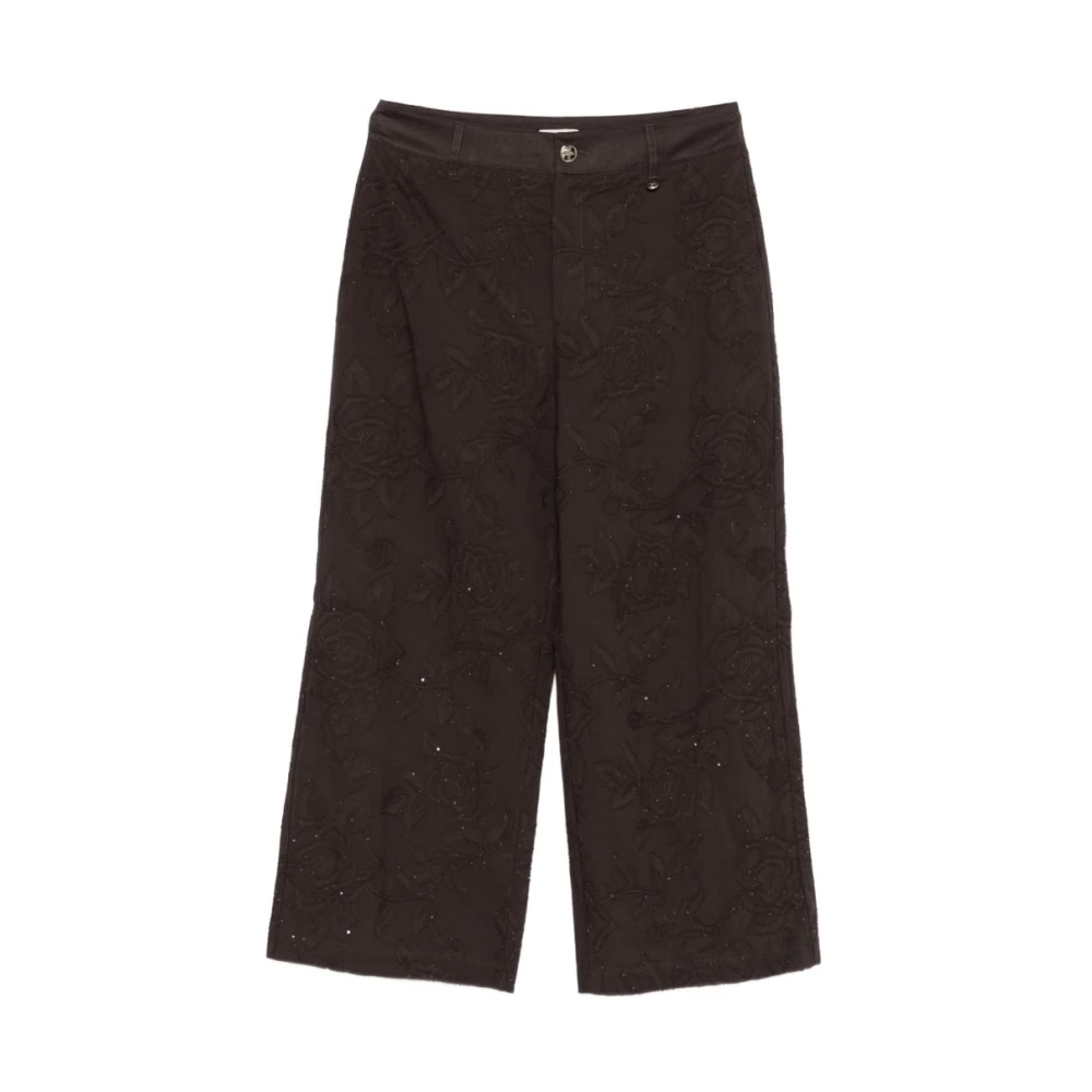 Liu Jo Brun Cropped Trousers