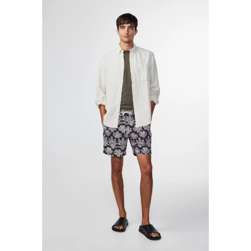 Nn07 Klassieke Gregor Shorts met Koord Multicolor Heren