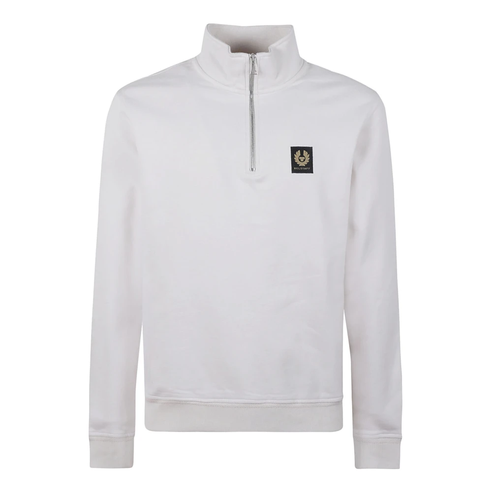 Belstaff Katoenen Rits Hoodie Moonbeam Kleur Gray Heren