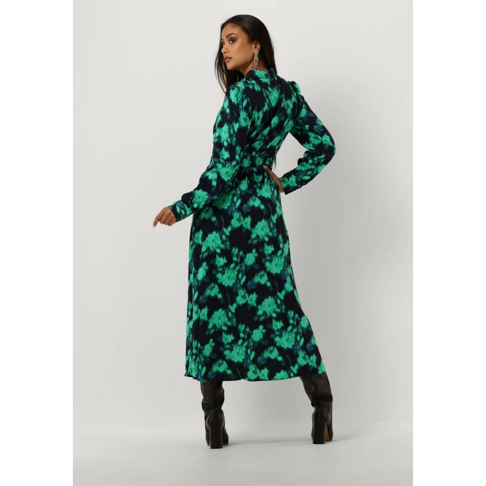 Y.A.S Zwarte Maxi Shirtjurk voor Vrouwen Multicolor Dames