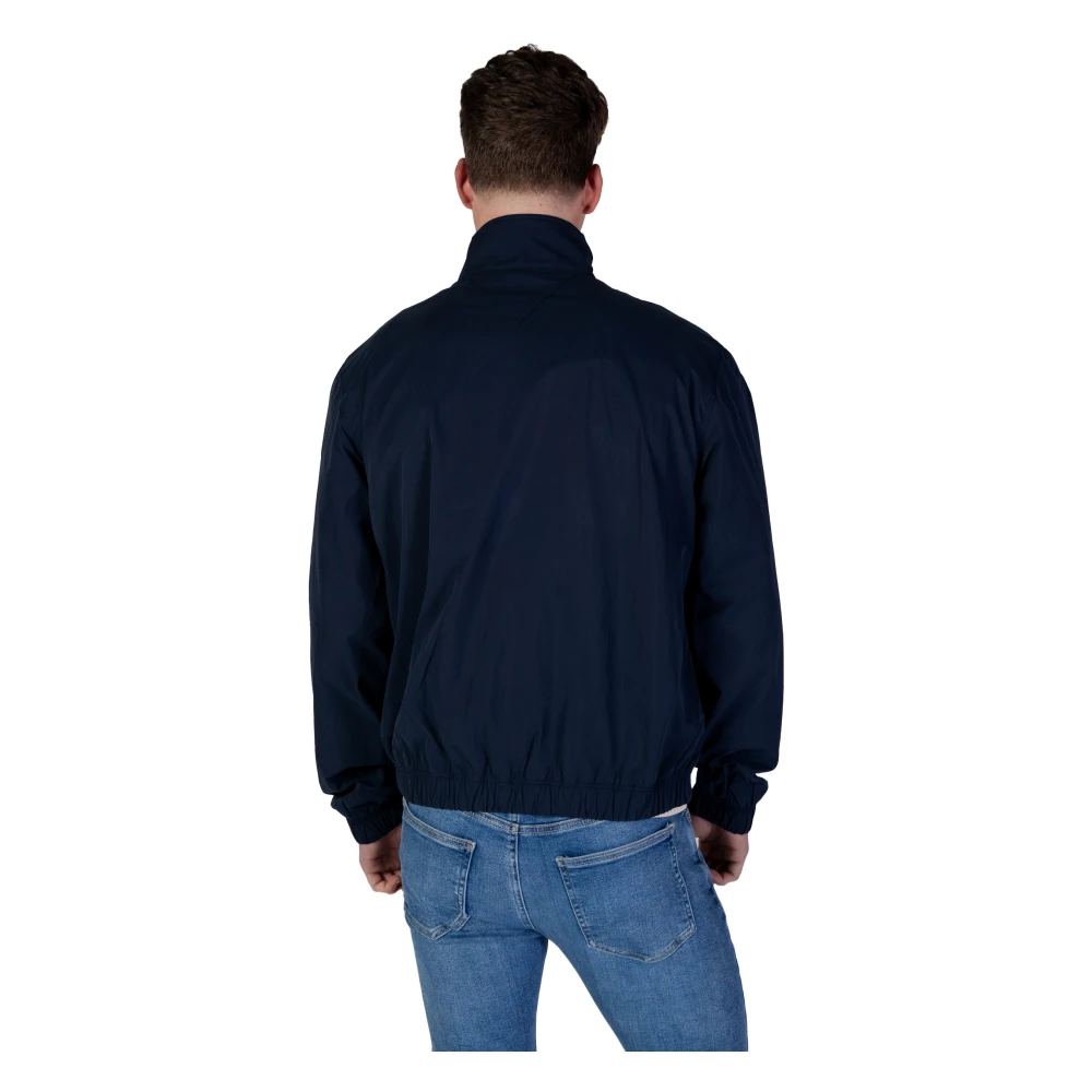 Tommy Jeans Blauwe Blazer met Lange Mouwen en Zakken Blue Heren