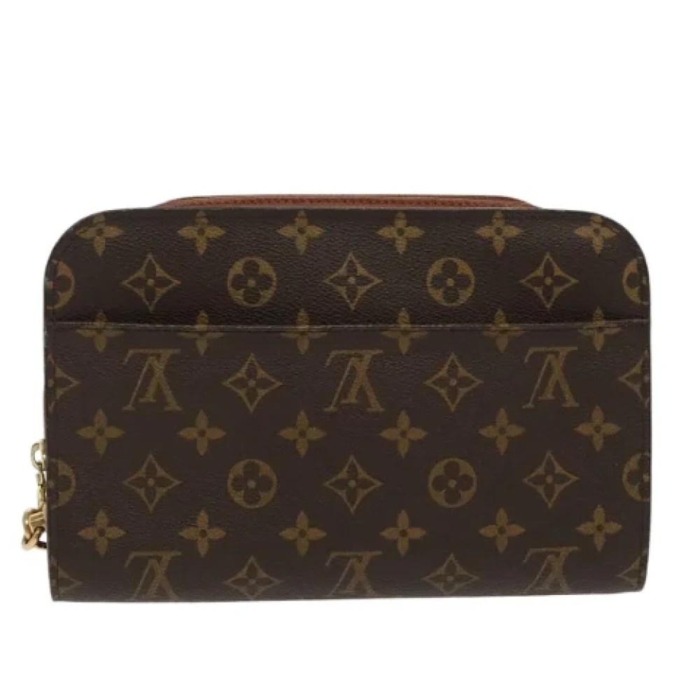 Louis Vuitton Vintage Pre-owned Canvas clutches Brown Dames