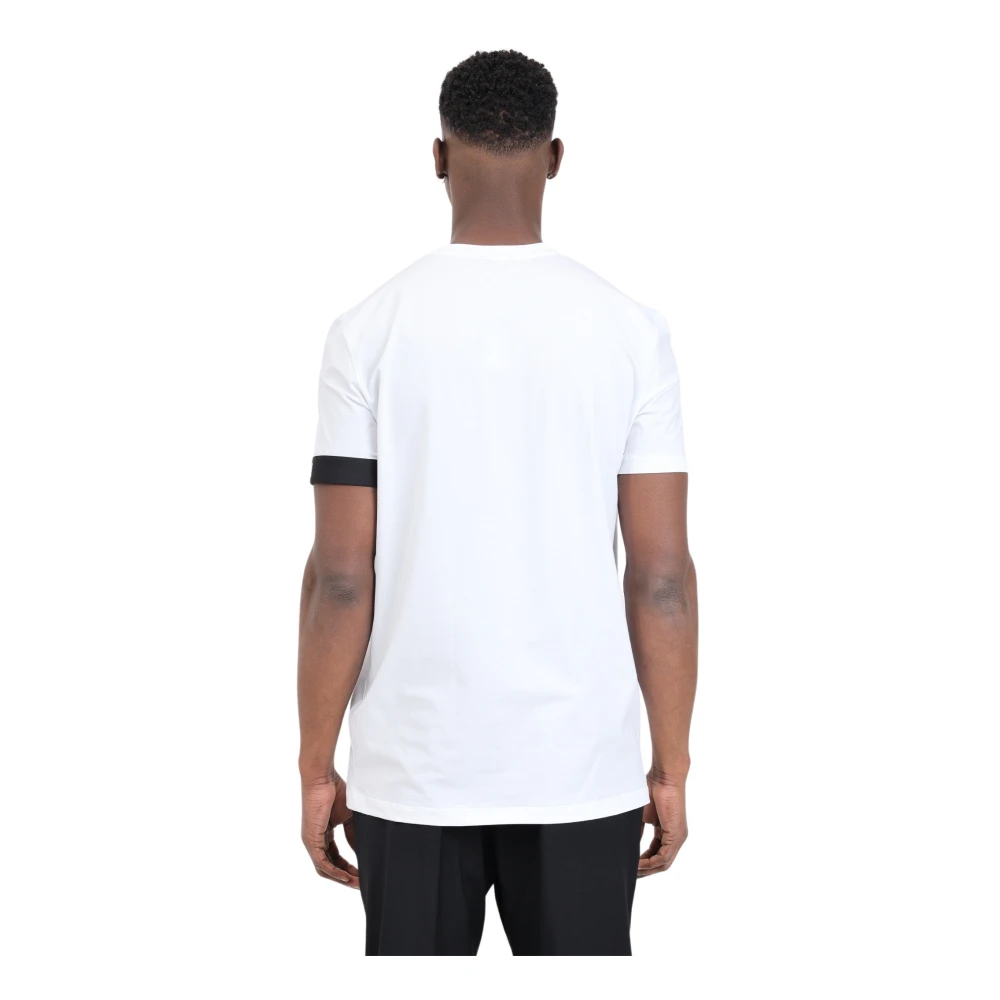 Dsquared2 Wit T-shirt met Zwarte Elastische Band White Heren