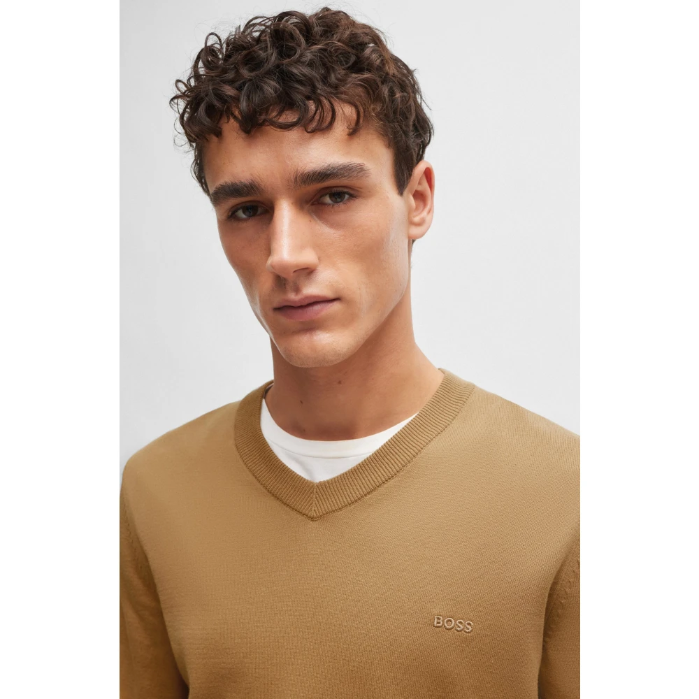 Hugo Boss Stijlvolle Pullover Sweater Beige Heren
