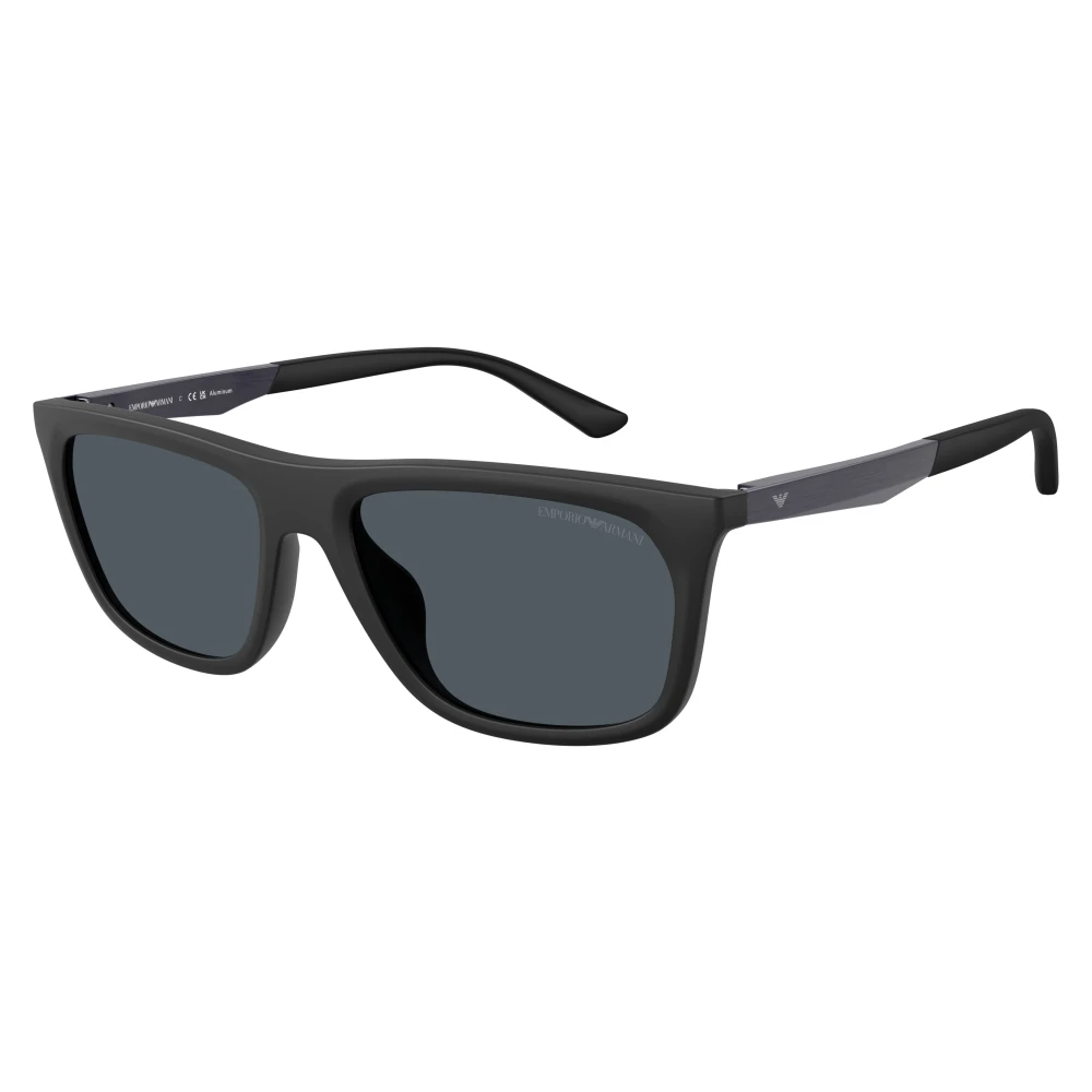 Emporio Armani Men's Black Sunglasses, 57 Mm, Rectangular Sunglasses