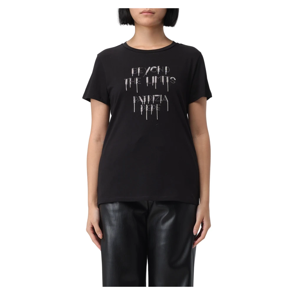 PATRIZIA PEPE Stijlvolle T-Shirt voor Heren Black Dames