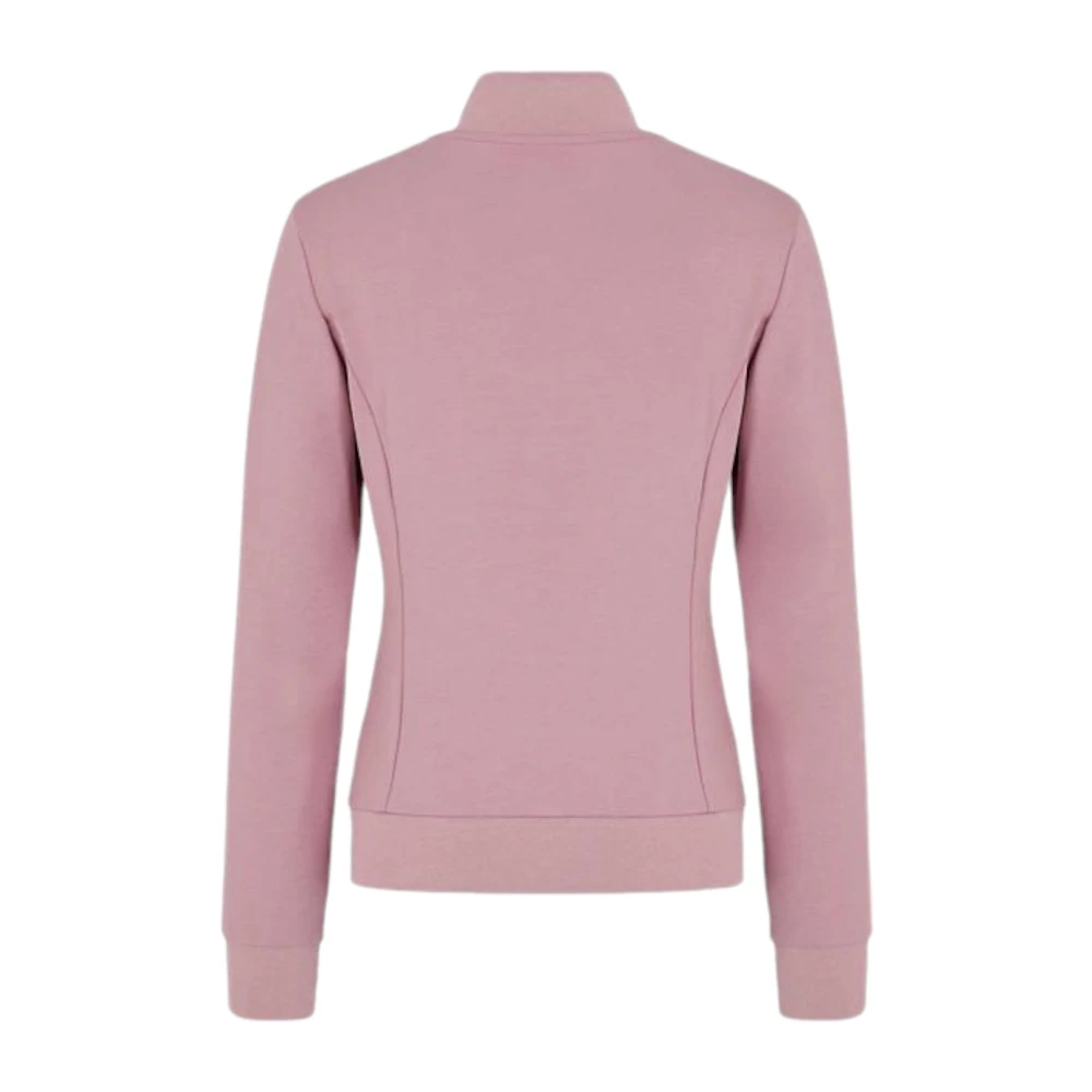 Emporio Armani EA7 Veelzijdige Full-Zip Sweater Jas Pink Dames