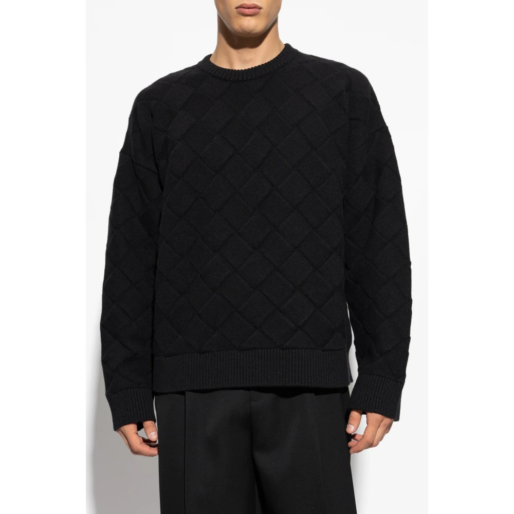Bottega Veneta Wollen trui Black Heren