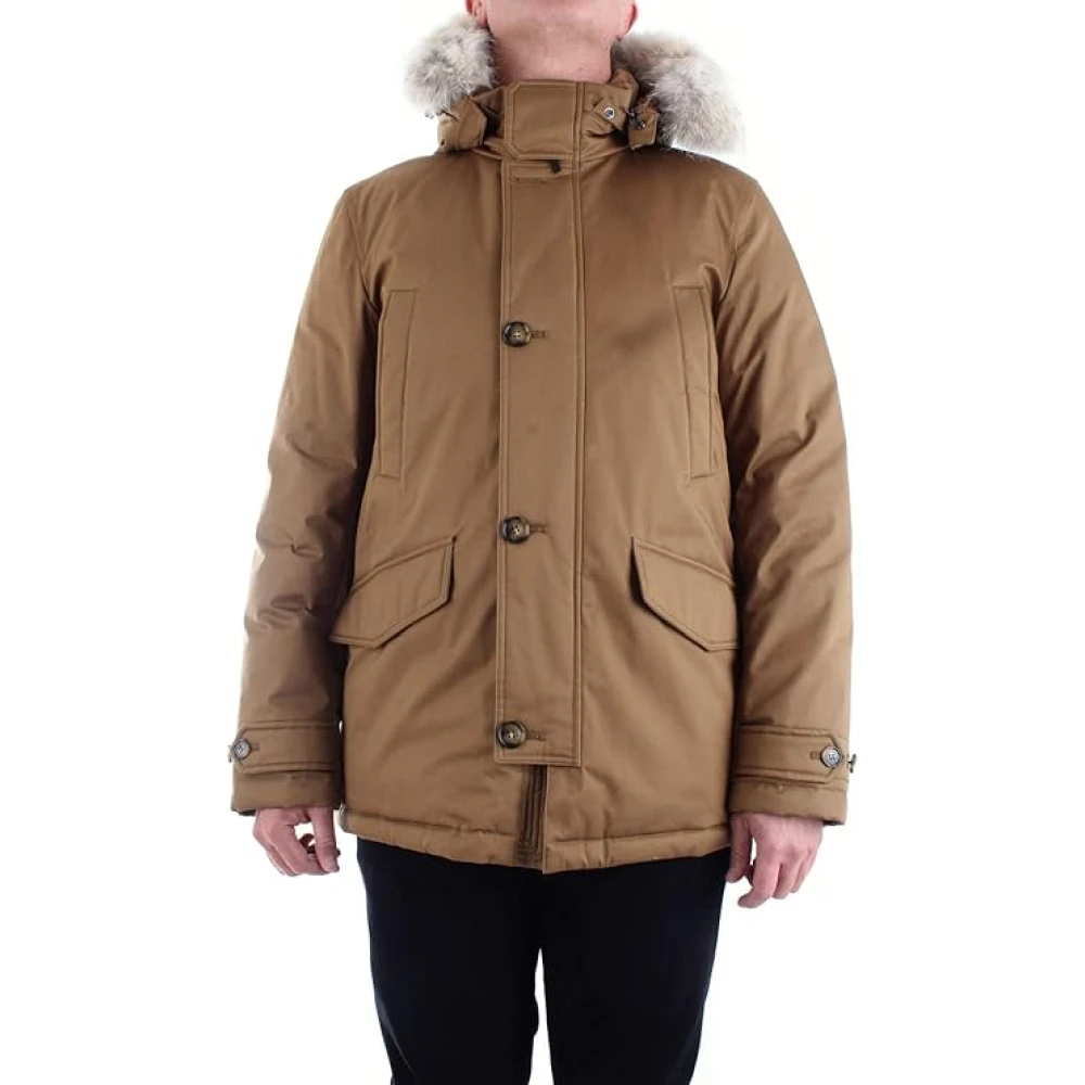 Woolrich Arctische Militaire Parka Kangaroo Bruin Brown Heren