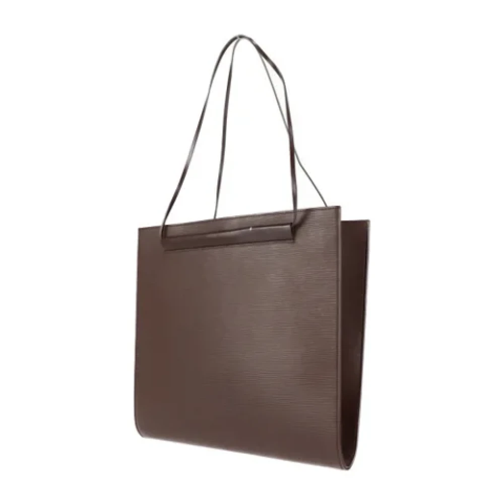 Louis Vuitton Vintage Tweedehands Bruin Leer Louis Vuitton Saint Tropez Brown Dames