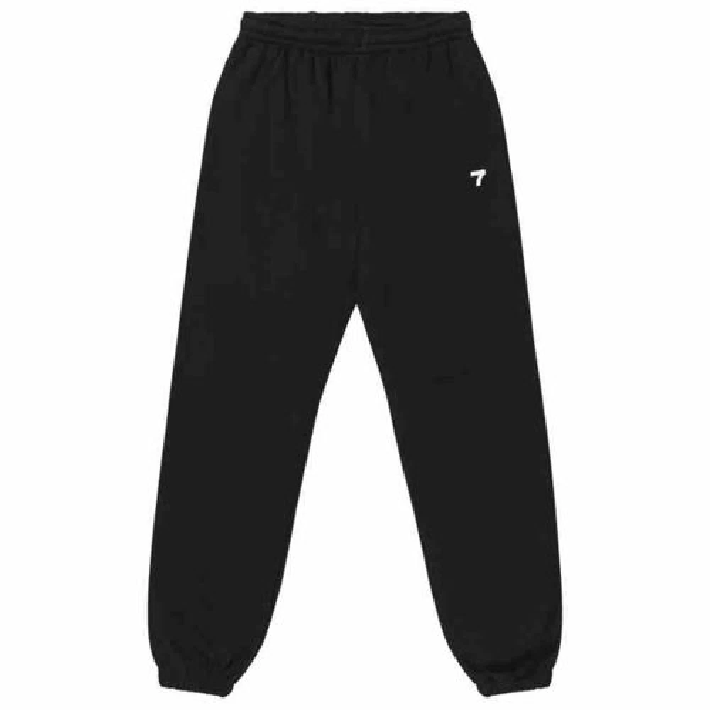 7 Days Active Ekologiska sweatpants med ny passform och logo Black, Dam
