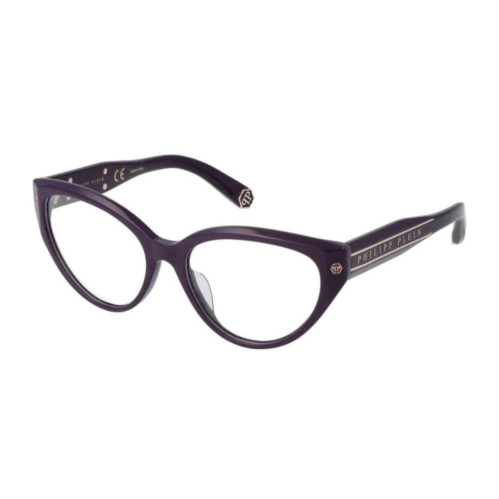 Philipp Plein Paarse Cat Eye Optische Frames Purple Dames