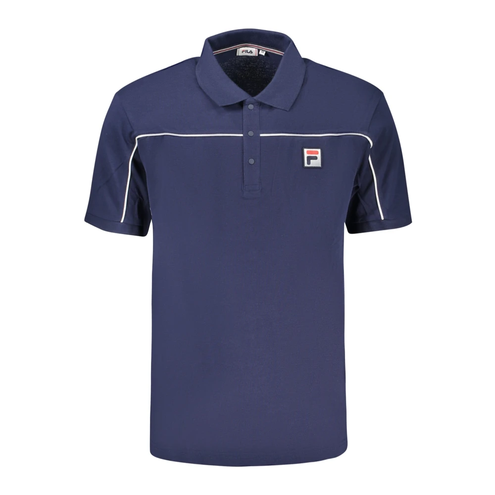 Fila Polo Tröja Kort Ärm Blå Blue, Herr