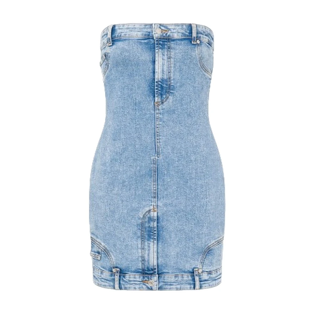 Moschino Casual Katoenen Jurk Blue Dames